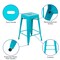 Flash Furniture Teal 24" High Metal Stool, PK4 4-ET-31320-24-TL-R-GG - alternate 5